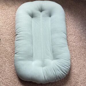Green Blue Snuggle Me Infant Lounger Retired Version